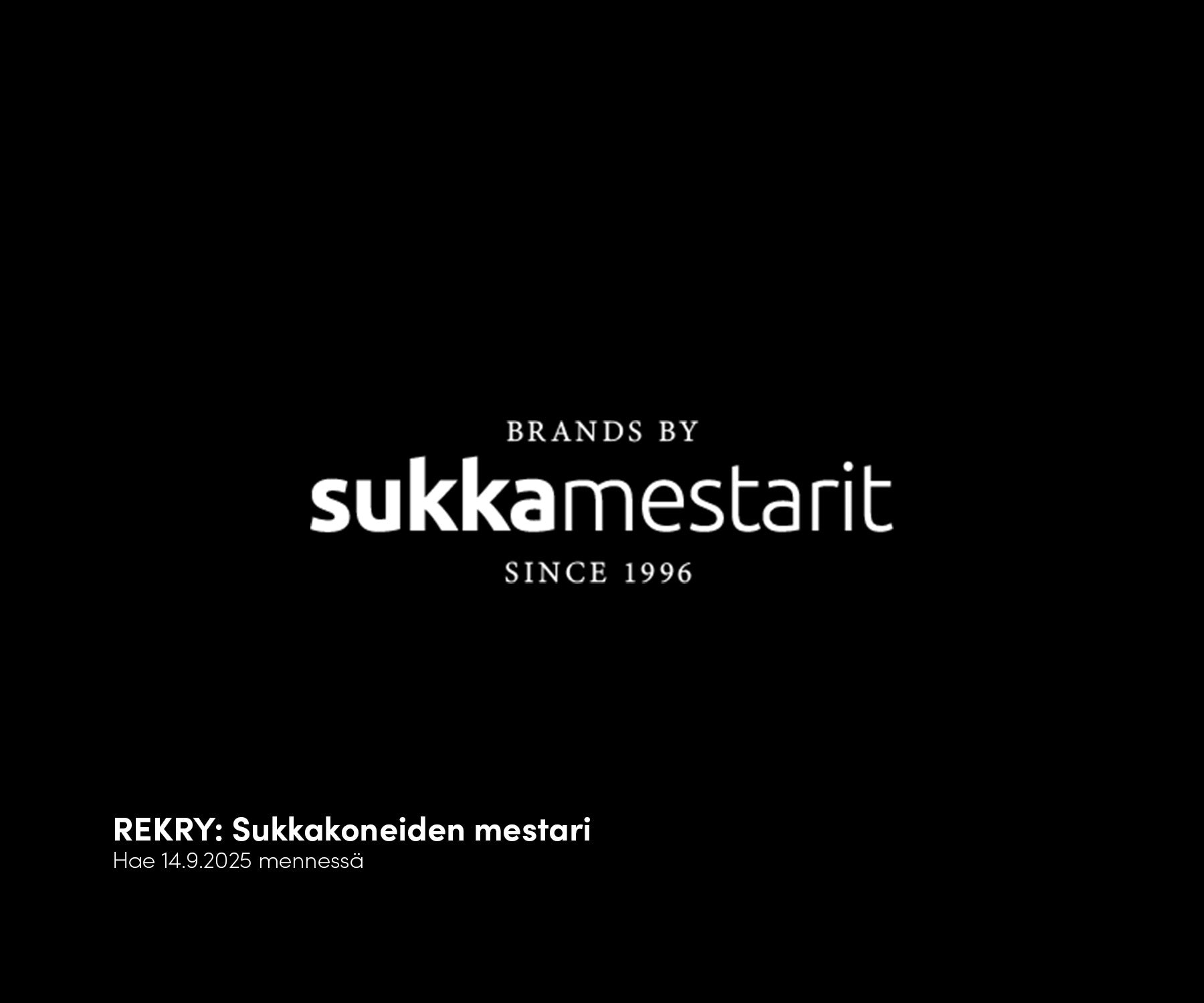 REKRY: Sukkakoneiden mestari