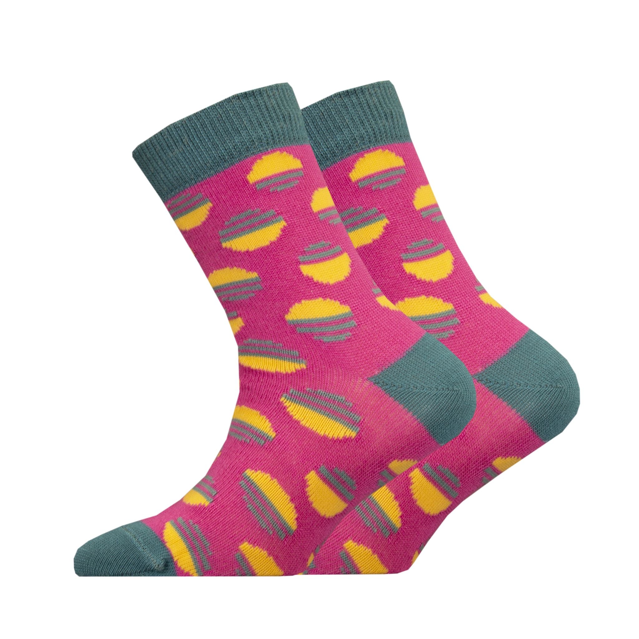 Sunball - Children's patterned socks, bamboo