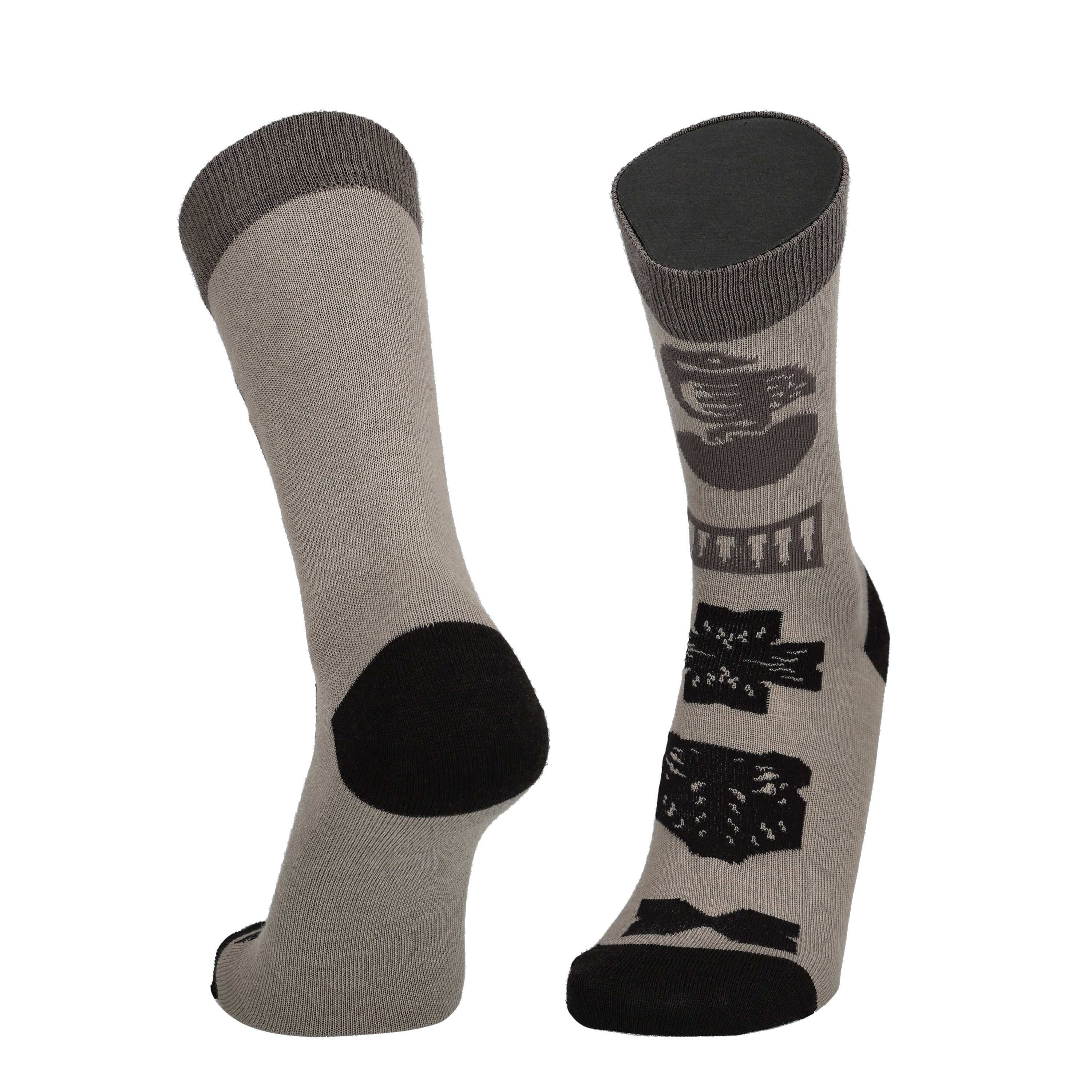 Kalevala Päivätär - patterned socks, merino wool