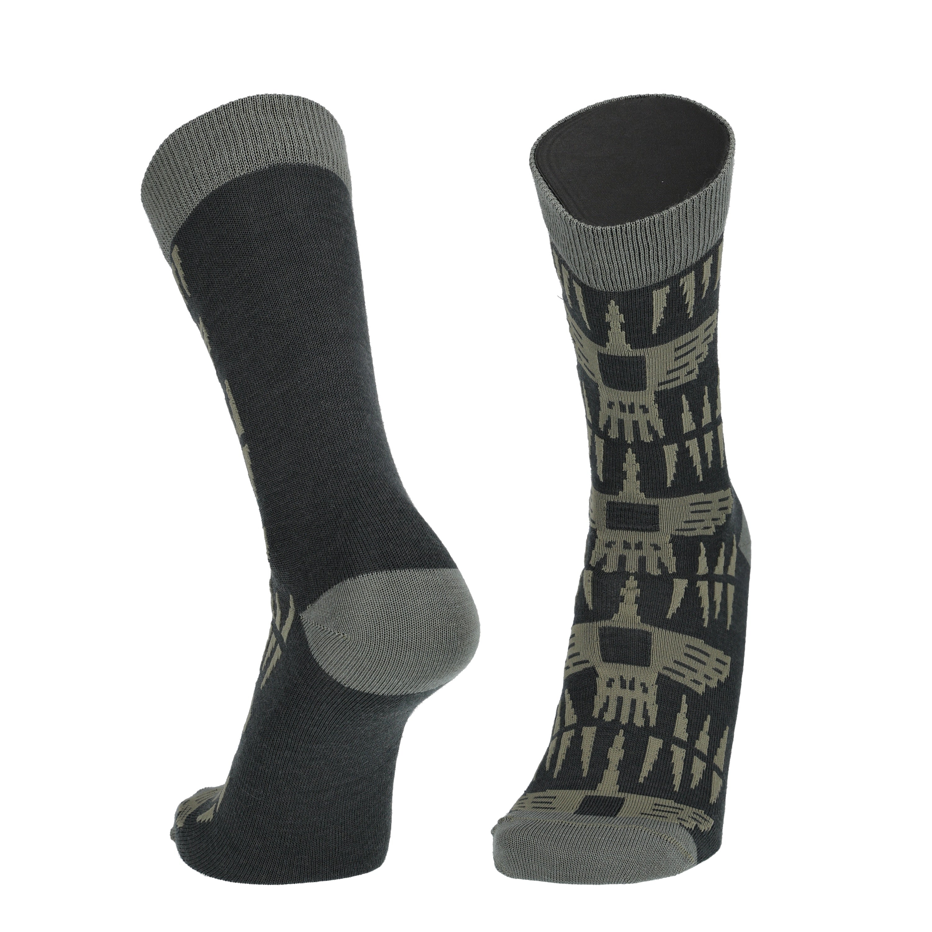 Kalevala Sotkan virta - kuviosukat, merinovillaa