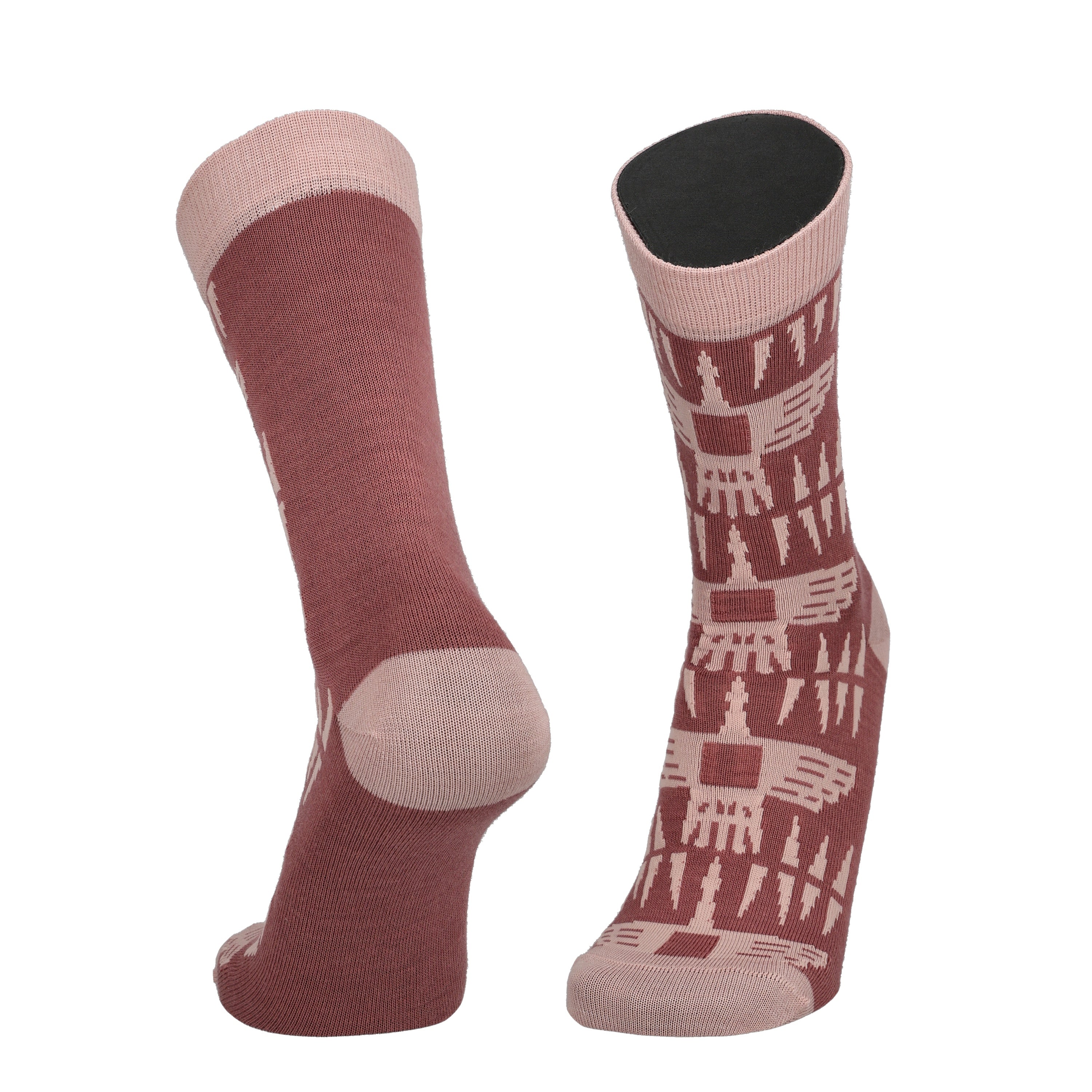 Kalevala Sotkan virta - patterned socks, merino wool