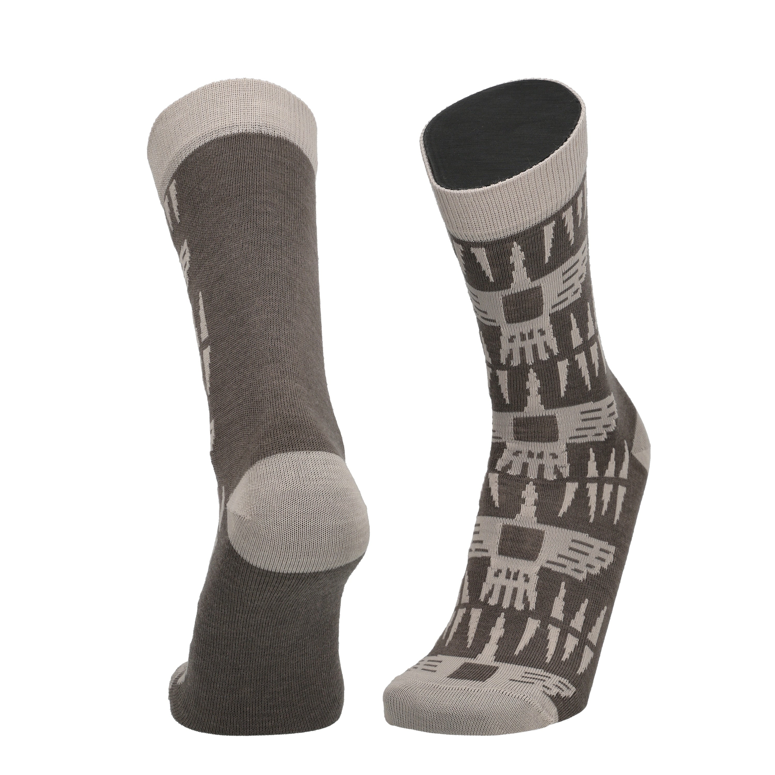Kalevala Sotkan virta - patterned socks, merino wool