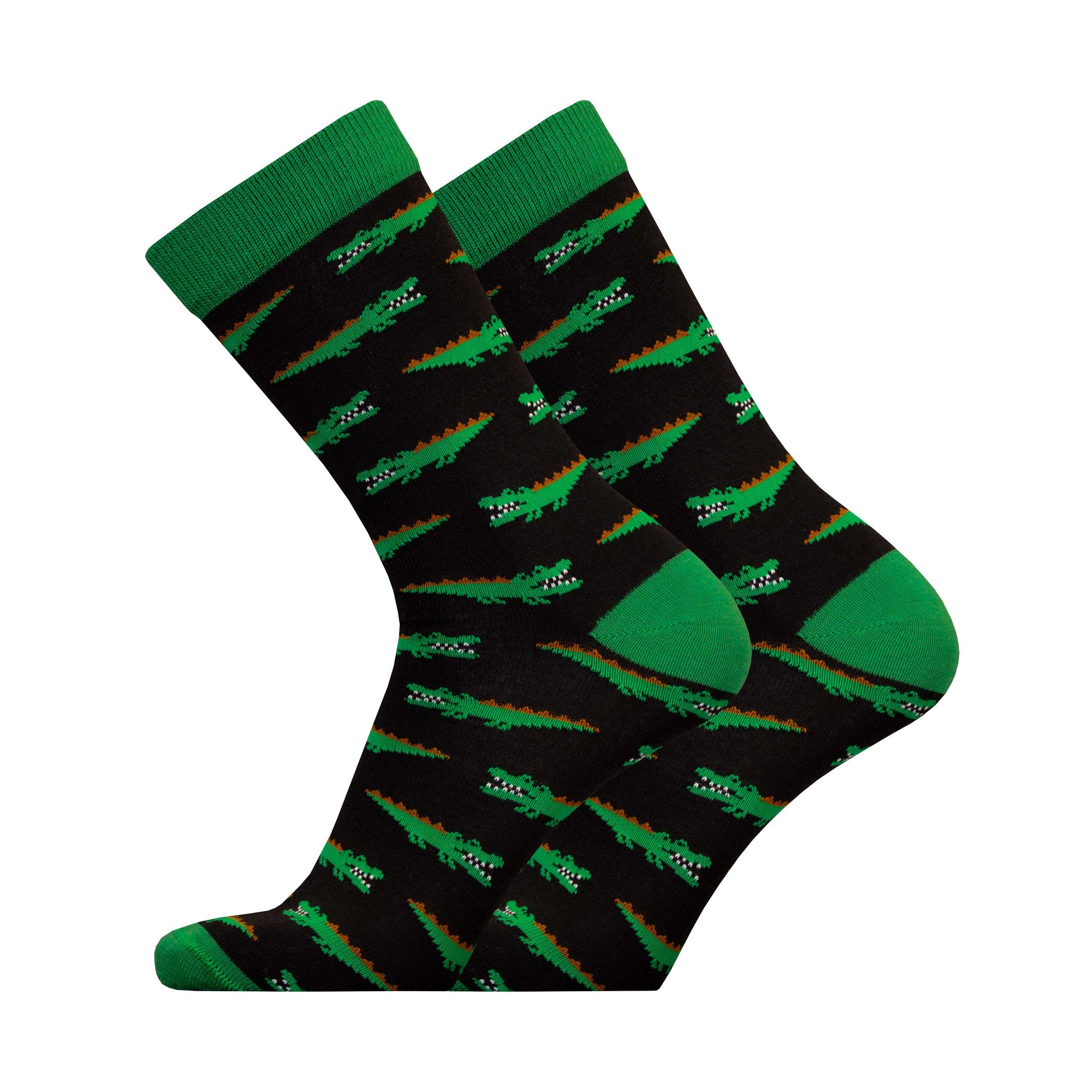 Crocodile - merino wool socks for dressing up