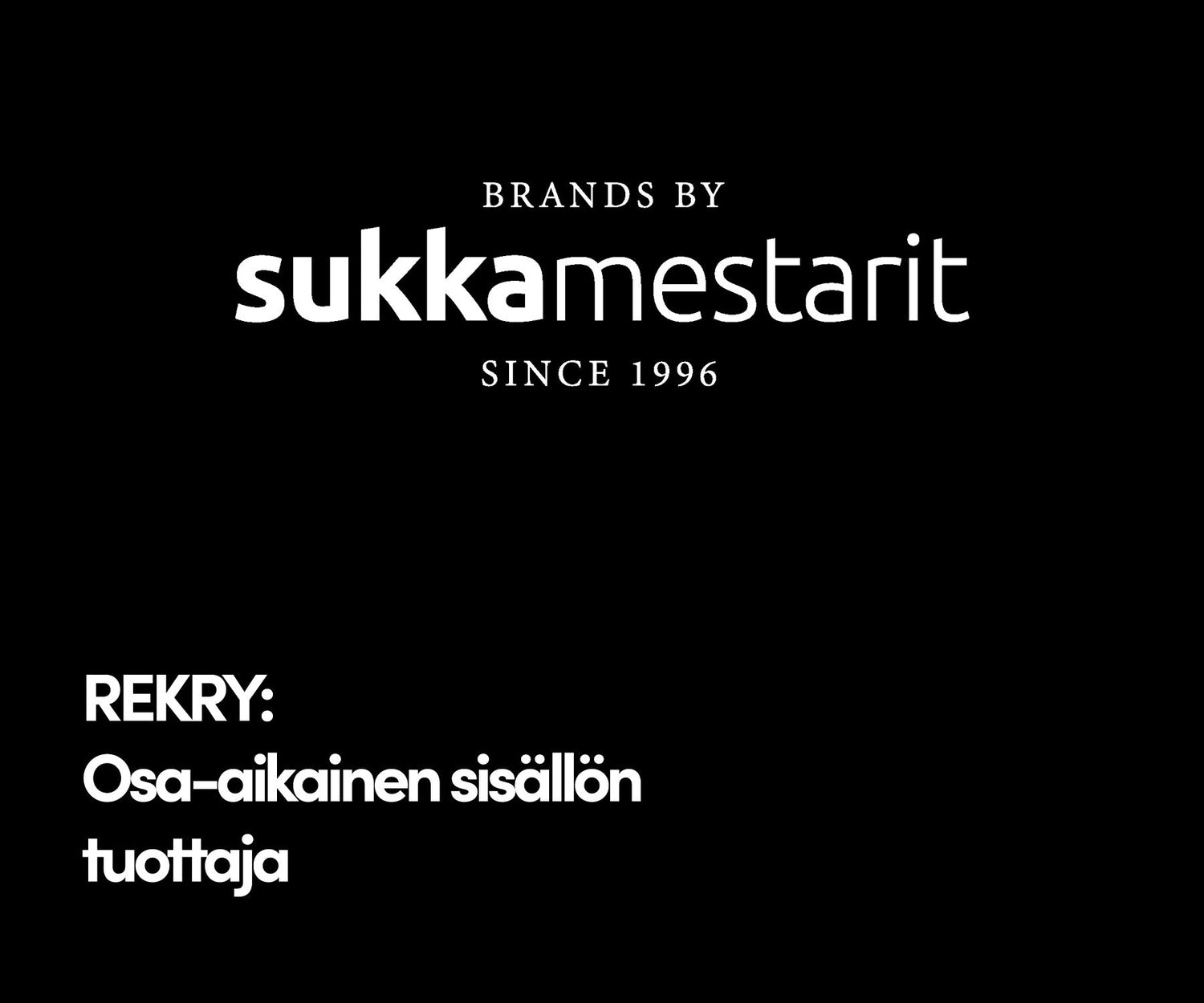 REKRY: Osa-aikainen sisällöntuottaja