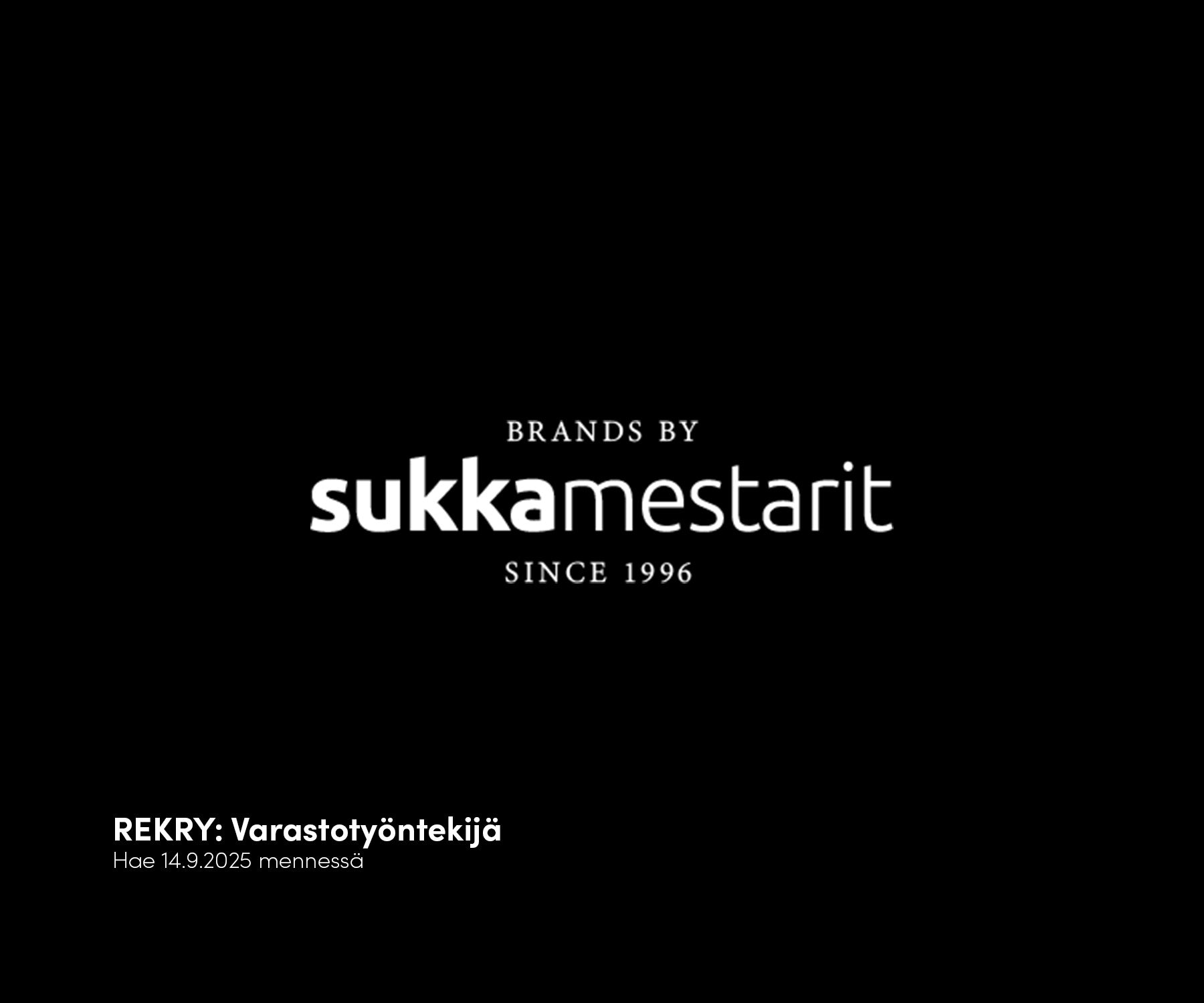 REKRY: Varastotyöntekijä