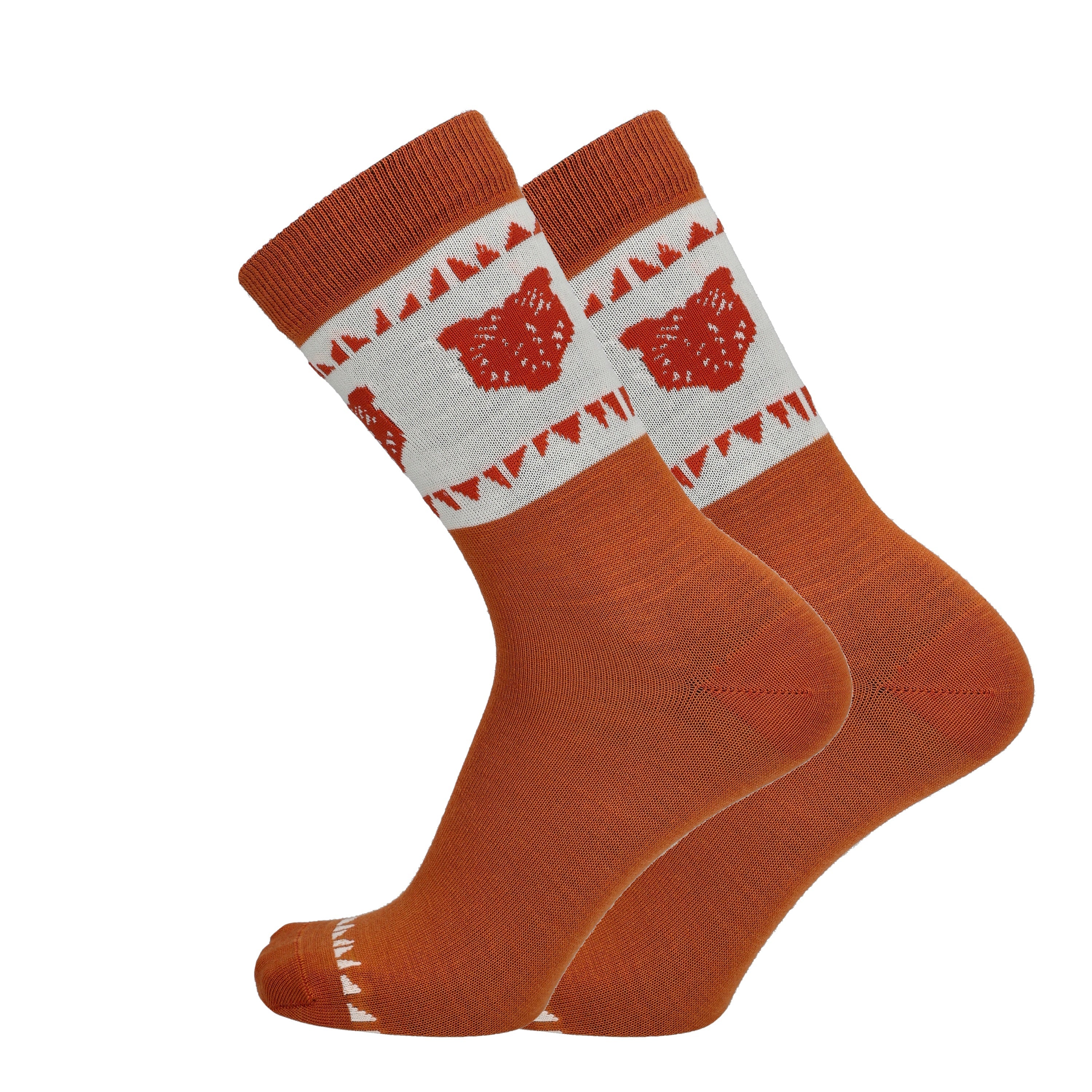 Sukkamestarit | Kalevala Kultakynsi - patterned socks, merino wool